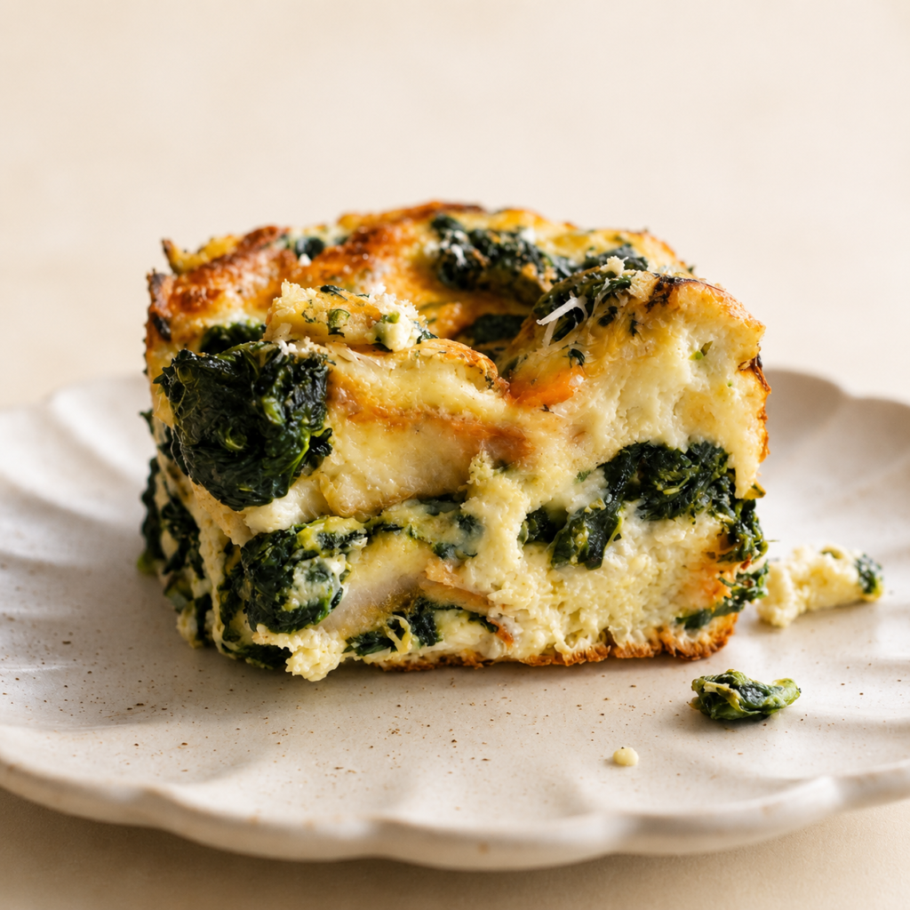Spinach Gruyère Strata