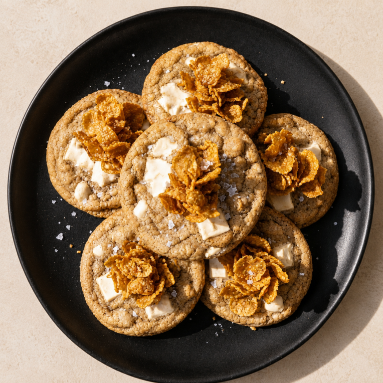 Cornflake Macadamia Cookies