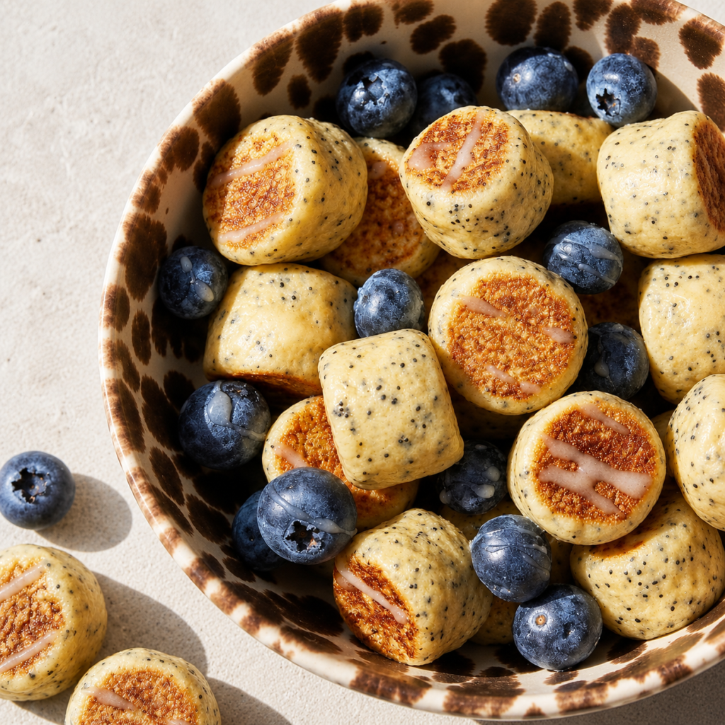 Lemon Poppy Seed Pancake Muffins