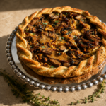 mushroom galette gorgonzola