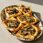 Mushroom Shallot Goat Cheese Tarts