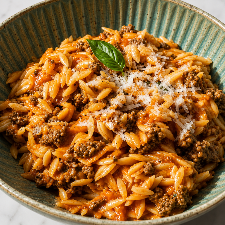 One-Pot Ground Beef Orzo