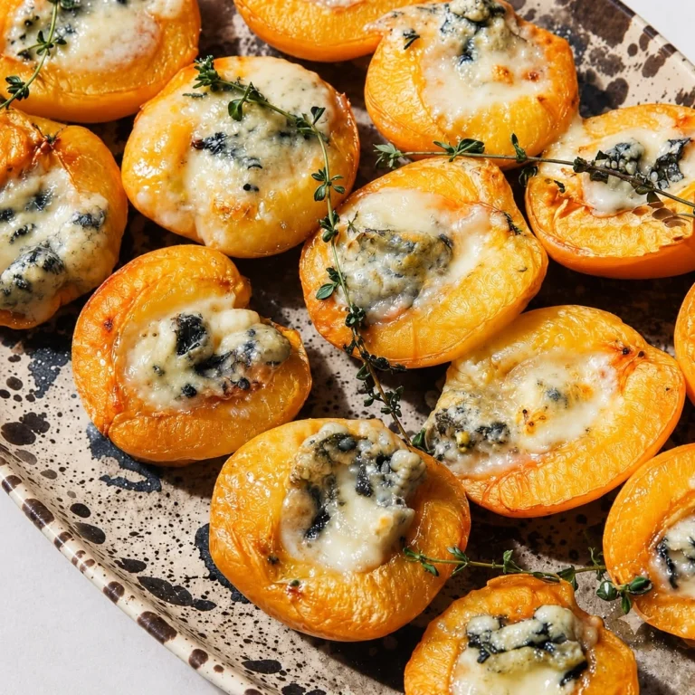 Roasted Apricots with Feta