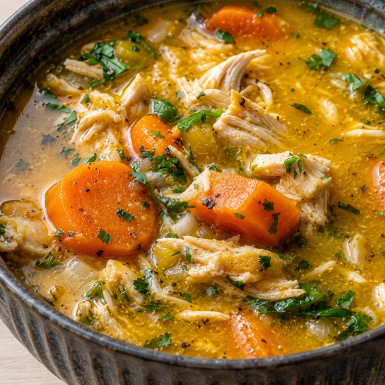 Cozy Chicken Carrot Soup