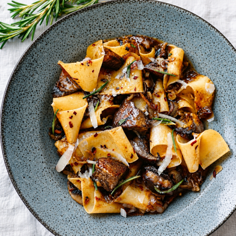 Portobello Mushroom Pappardelle